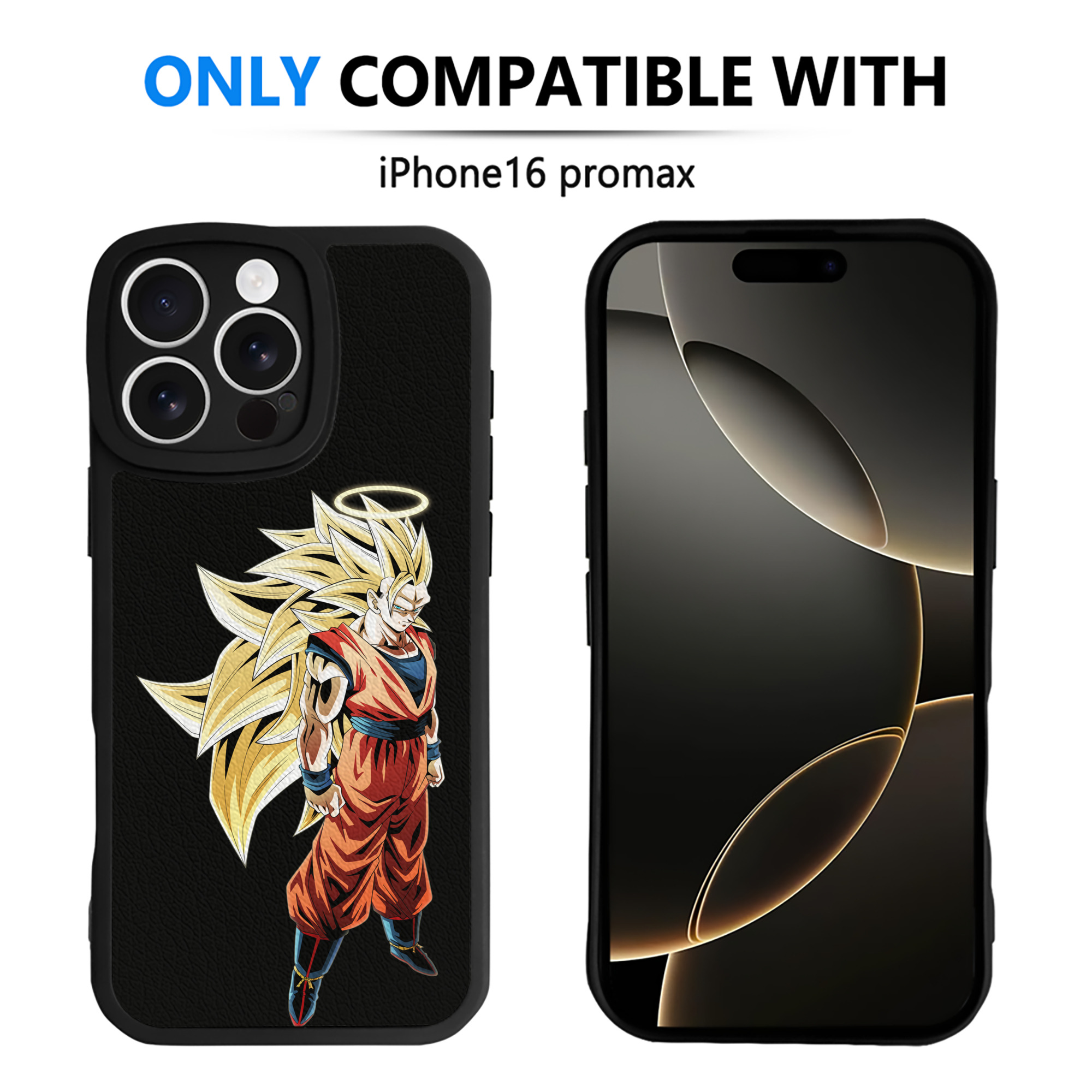 （画像用） ドラゴンボール 孫悟空（そん ごくう）Son Goku カカロット DRAGON BALL Kakarotto 【iPhone 16シリーズ対応】シリコンスマホケース（レザー調） 材質：シリコン